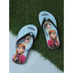 Kidsville Kids Frozen Printed Blue & Black Flip-Flops-picture-35