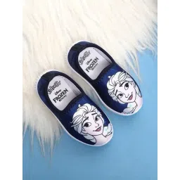 Kidsville Kids Frozen Printed Navy Blue Slip-On Shoes-picture-23