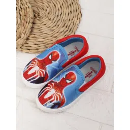 Kidsville Kids Spiderman Printed Blue Loafers-picture-18