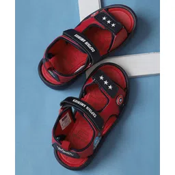 Kidsville Marvel Featuring Captain America Designed Sandals With Velcro Closure - Red-picture-22