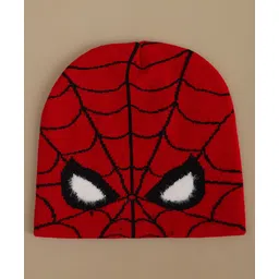 Kidsville Marvel Featuring Spiderman Printed Beanie - Red - Circumference - 54 Cms-picture-12