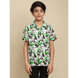 Kidsville Minecraft Printed Shirt For Boys-picture-21