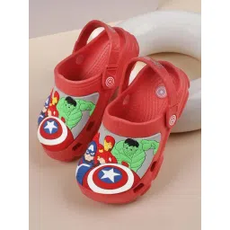 Kidsville Multicolor Avengers Printed Back Strap Clogs-picture-26