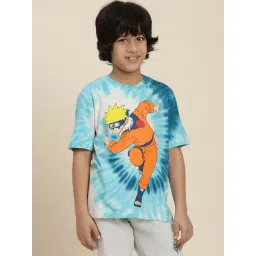 Kidsville Naruto Printed Multicolor Relaxed Fit T-Shirt For Boys-picture-33