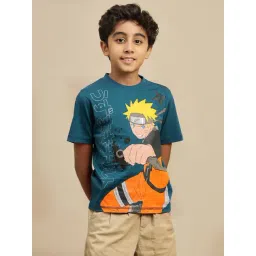 Kidsville Naruto Printed Regular Fit T-Shirt for Boys-picture-14