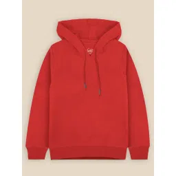 Kidsville Regular Fit Red Hoodie For Boys-picture-38