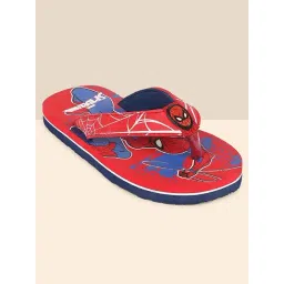 Kidsville Spiderman Printed Red & Blue Flip Flops-picture-15