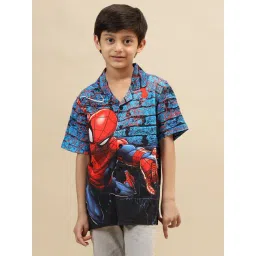 Kidsville Spiderman Printed Shirt For Boys-picture-39