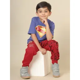 Kidsville Superman Printed Jogger For Boys-picture-30