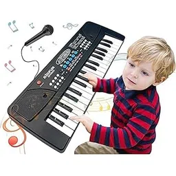 KIDZ FUN Kids Piano with Mic 37 Keys Electronic Keyboard Toy with 8 Rhythms, 8 Tones, 6 Demos & Recording Function Portable Musical Toy for Beginners Educational Instrument for Kids.-picture-25