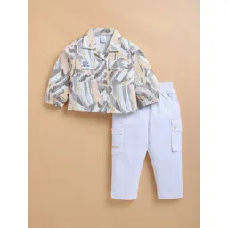 KIDZELLO Girls Printed Shirt with Trousers-picture-16