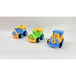 kidzfun Train Toy Vehicles For Kids (PACK OF 3) Friction Pull Along Train Toy-picture-27