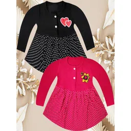 KidzzCart Polka Dot Print Fit & Flare Dress-picture-37