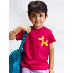 Kiggle Kids Graphic Printed Round Neck Cotton T-shirt-picture-13