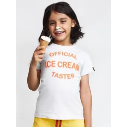 Kiggle Kids Typography Printed Round Neck Cotton T-shirt-picture-15