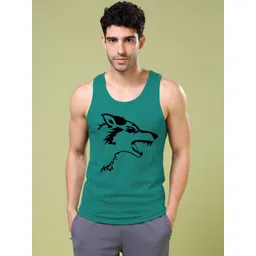 KIK33 Printed Cotton Scoop Neck Gym Vest-picture-27