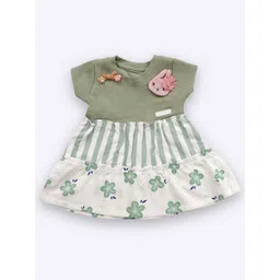 KIKO Girls Floral Printed Fit & Flare Dress-picture-10