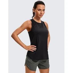 kikwit Women Solid Round Neck Organic Cotton Black T-Shirt-picture-24