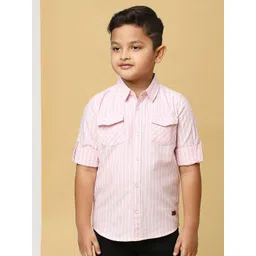 Killer Boys Vertical Striped Smart Oxford Organic Cotton Casual Shirt-picture-25