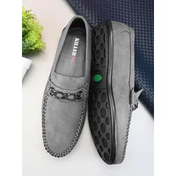 Killer Men Colourblocked Suede Loafers-picture-30