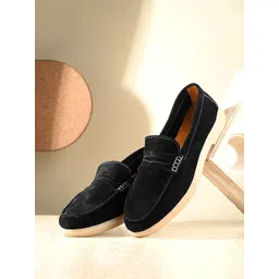 Killer Men Colourblocked Suede Loafers-picture-23