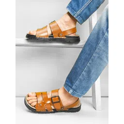 Killer Men Ethnic Leather Comfort Sandals-picture-15