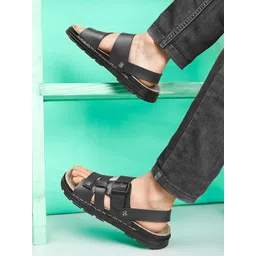 Killer Men Ethnic Leather Comfort Sandals-picture-10