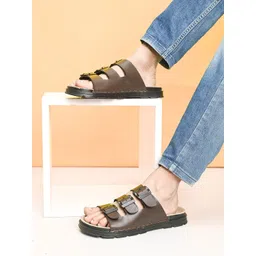 Killer Men Ethnic Leather Comfort Sandals-picture-38