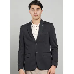 killer Men Self Design Single Breasted Casual Blazer-picture-11