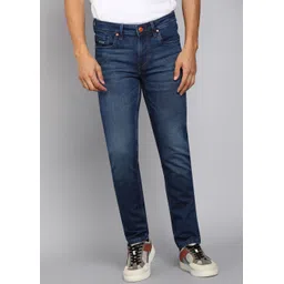 killer Men Slim Mid Rise Dark Blue Jeans-picture-11