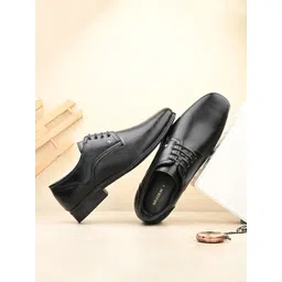 killer Men Textured Laced Up Formal Derbys-picture-40