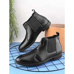 Killer Men Textured Leather Casual Chelsea Boots-picture-33