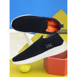 Killer Men Textured Lightweight Comfort Insole Textile Contrast Sole Slip-On Sneakers-picture-31