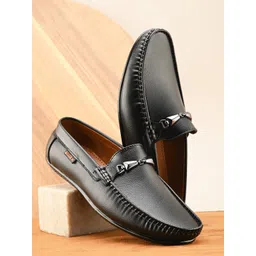 Killer Men Textured Square Toe Lightweight Horsebit Loafers-picture-23