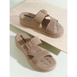 Killer Women Flatform Heels Sandals with Buckles-picture-33