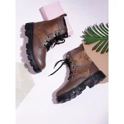 Killer Women Round Toe Lace Up Boots-picture-23