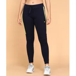 killer Women Solid Dark Blue Track Pants-picture-13
