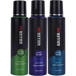 Killer Marine, Cyclone & Ocean Liquid Deodorant For Men, 150 Ml (Pack Of 3)-picture-11