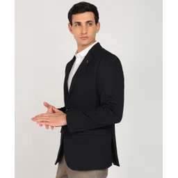 killer Men Self Design Single Breasted Casual Blazer image 3