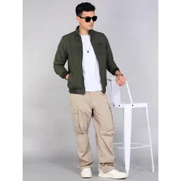 Men Solid Casual Jacket-image-11