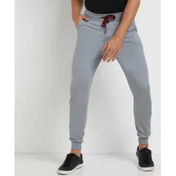 Men Solid Grey Track Pants-image-14