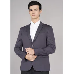 Men Solid Single Breasted Casual Blazer-image-37