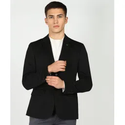 Men Solid Single Breasted Casual Blazer-image-13
