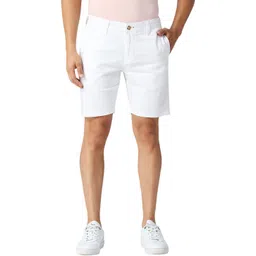 Solid Men White Chino Shorts-image-16