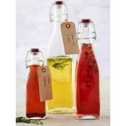 KILNER Transparent Glass  Dishwasher and microwave safe Bottle 1L each-picture-26