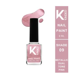 KINDED Long Stay Glossy Finish Nail Polish - 9ml - Metallic Dual Tone Pink 09-picture-35