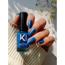 KINDED Long Stay Matte Finish Nail Polish- 9 ml- Matte Me Teal Blue 59-picture-38