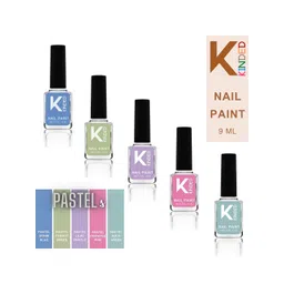 KINDED Set Of 5 Long Stay Glossy Finish Nail Polish - 9ml Each - 21-22-23-24-25-picture-17