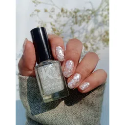 KINDED Topper Coat Glitter Textured Nail Polish- 9 ml- Showstopper Ivory 34-picture-19