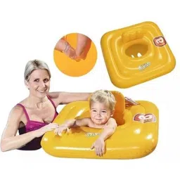 kindertales inflatable Seat (IND*71) for Swimming 76cm Swimming pools Yellow With Free Pump Inflatable Swimming Safety Tube-picture-23